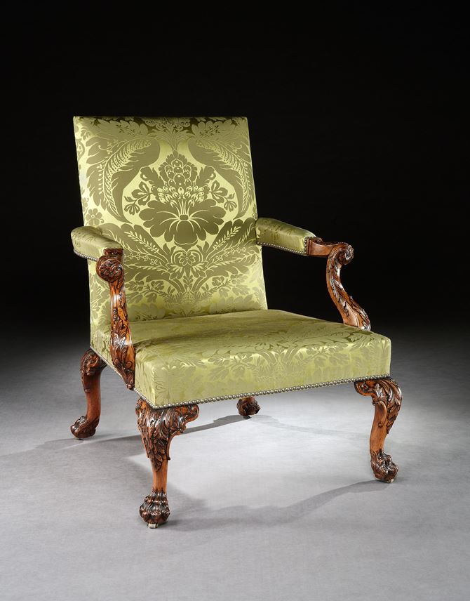 THE WIMPOLE HALL LIBRARY ARMCHAIRS | MasterArt
